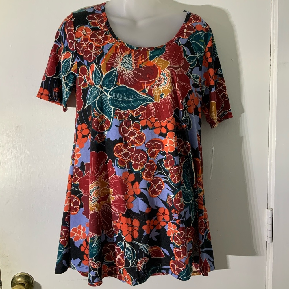 LULAROE PERFECT T XS FLORAL ✅